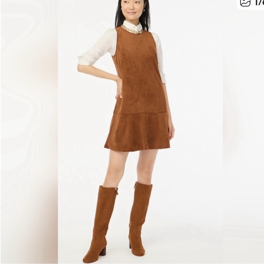 J Crew vegan suede jumper / dress
